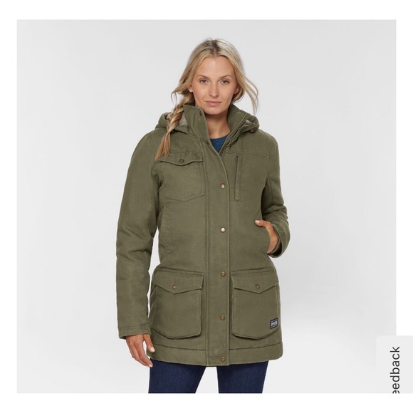 Duluth Trading Co. Jackets & Blazers - Duluth Trading Co Women's Hooded Insulated Water-Resistant Parka Jacket L